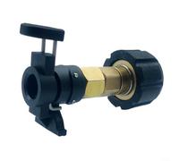 Alanmoship 1 Pack High Pressure Washer Inlet Connector M22 14mm Core for Karcher K2-K7 for BOSCH for NILFISK for Black Decker AR Garden Car Wash Cleaning PA Brass Black(A)