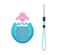 Alanmoship 1 Pack PC Case for Tamagotchi Paradise, 360° Shockproof Sweatproof Washable Hard Shell Cover with Replacement Lid, Protective Housing for Kids Girls Boys Daily Play Pink(Lake blue)