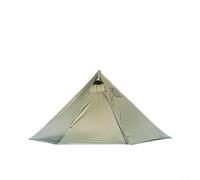 Alanmoship 1 Pack Pyramid Camping Tent with Stove Jack, Windproof 210T Teepee for Hot Tent Cooking, Lightweight Aluminum Pole Shelter for Outdoor Hiking Fishing, 400cm Brown(Green)