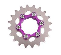 Alanmoship 1 Pack Single Speed Bike Cog with Lockring for Fixed Gear Conversion on for HG Freehub Aluminum Alloy Steel Rust Resistant Anodized Finish for Urban Commuting Cycling(20T)