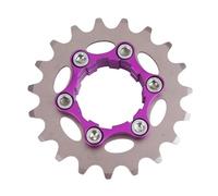 Alanmoship 1 Pack Single Speed Bike Cog with Lockring for Fixed Gear Conversion on for HG Freehub Aluminum Alloy Steel Rust Resistant Anodized Finish for Urban Commuting Cycling(19T)