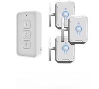 Alanmoship 1-Pack Wireless Remote Light Switch No Wiring Needed Smart RF433 Control for Bedroom Living Room Office Easy Installation White 2.9x3x5.9cm(White * 3 + 3)