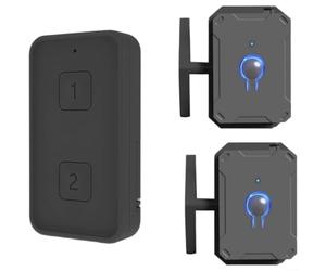 Alanmoship 1-Pack Wireless Remote Light Switch No Wiring Needed Smart RF433 Control for Bedroom Living Room Office Easy Installation White 2.9x3x5.9cm(Black * 2 + 2)