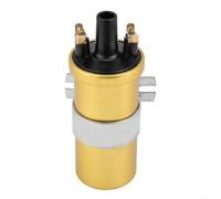 Alanmoship 1 Piece Gold 12V High for Power Ignition Coil for Classic Cars Replaces DLB105 ACU105 Steel Oil-Immersed Upgrade for Vintage Auto Enthusiasts