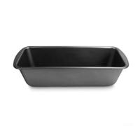Alanmoship 1 Piece Rectangular Bread Loaf Pan, Carbon Nonstick, 30 x 13.7 x 6.6 cm, 500 g Capacity, Black or Gold, for Home Baking and Kitchen Use(Black)