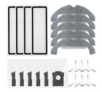 Alanmoship 1 Set Accessories Kit for Dreame F10 for Plus Robot Vacuum Cleaner Including Filters Mops Dust Bags Brushes for Family Cleaning(B)