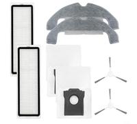 Alanmoship 1 Set Accessories Kit for Dreame F10 for Plus Robot Vacuum Cleaner Including Filters Mops Dust Bags Brushes for Family Cleaning(A)