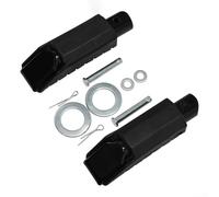 Alanmoship 1 Set Motorcycle Rear Passenger Foot Pegs for Honda CB500F CBR500R CB500X 2013-2018, Aluminum Alloy Black Silver, Street Riding Touring