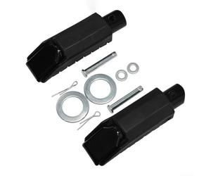 Alanmoship 1 Set Motorcycle Rear Passenger Foot Pegs for Honda CB500F CBR500R CB500X 2013-2018, Aluminum Alloy Black Silver, Street Riding Touring