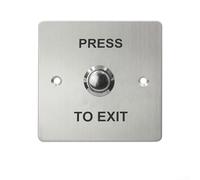 Alanmoship 1 x Push to Exit Button Stainless Steel Waterproof NO Switch with LED Light for Entrance Guard Systems in Villas Schools Offices Banks