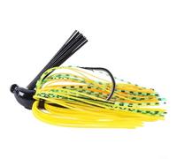 Alanmoship 10g Weedless Jig Hooks for Lure Fishing, High-Carbon Pointed Hook with Realistic Swimming Action for Bass Trout in Rivers Lakes, 7cm Plastic Soft Bait(SB050-1)