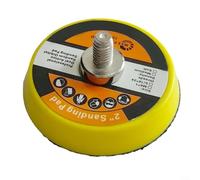 Alanmoship 10Pcs 2 Inch M6 Thread Backing Plate For Air Sander, Polishing Pad For Woodworking, Metal, Paint, Car And Furniture Buffing