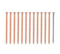 Alanmoship 12-Pack Copper Nails 4 Inch For Tree Stump Removal With Steel Drill Bit, Heavy Duty Spikes For Killing Roots And Landscaping Garden Projects