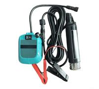 Alanmoship 12V/24V Electric Oil and Water Transfer Pump, 100W Power, 30L/Min Flow, 5M Lift with Copper Wire Motor and Slim 3.5cm Diameter, Aluminum Alloy Housing for Diesel(12V)