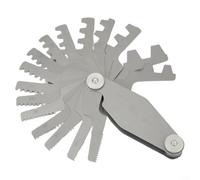 Alanmoship 16 Blade Acme Pitch Gauge 29 Degree Angle Thread Stainless Steel Tool For Measuring for Us Standard V Threads In Industrial Workshops