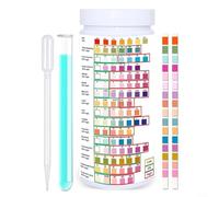 Alanmoship 17 In 1 Drinking Water Testing Kit With Tube Accurate Home Water Quality Test Well And Tap Water Easy Testing Set For Hardness PH Manganese Nitrate Iron Nitrite Copper(100pcs)