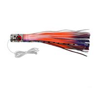 Alanmoship 18.5cm Bionics Squid Hook Trolling Lure With Copper Head, 87G Octopus Design, 16 Bubble Holes For Enhanced Fish Attraction, Colorful Saltwater Fishing Bait(C2)