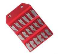 Alanmoship 18-Piece Angle Gauge Set 5-90 Degree Stainless Steel Angle Template Tool For Machinists Toolmakers Inspectors Draftsmen With Storage Bag