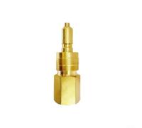 Alanmoship 1Pc Brass Hydraulic Quick Connect Coupling NPT1/4 Fitting, Male Connector or Female Socket, Vacuum Compatible for Pneumatic Systems and Workshops(A)