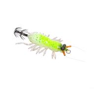 Alanmoship 1pc Glowing Squid Jig EGI Lure 5.5cm 8.9g Slow Sinking Built-in Rattle Double Hooks Soft Legs for Octopus Night Sea Fishing Trip