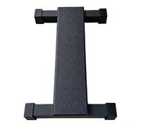 Alanmoship 1Pc Steel Calf Raise Bar For Squat Stretch, Anti-Slip Foot Platform For Smith Machine, Leg Muscle Workout Gear, Home Gym Strength Training, Black 55X27X8Cm