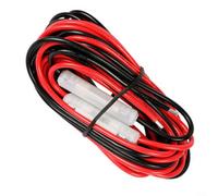 Alanmoship 1x T-Plug Power Cord with Dual Fuse 20A for ICOM for YAESU for KENWOOD for VERTEX Mobile Radio, 300cm Black Red Cable for Car Ham Station