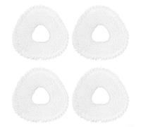 Alanmoship 2/4/6 Mop Cloths for NARWAL for FREO Z10 Ultra/Z/X10 Pro, Triangular Microfiber Pads with Thick Sponge for Deep Cleaning Hard Floors, Home Office Use(4pcs)