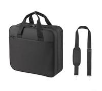 Alanmoship 2-Inch 3-Ring Zipper Binder With D-Ring, Multiple Pockets And Shoulder Strap, Waterproof Oxford Fabric Document Organizer For School, Work And Meetings, Black