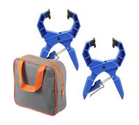 Alanmoship 2 Pack G-Clamp Holder, 150kg Load Capacity Woodworking Clamp with Quick Release, 0-180° Adjustable Fixture for Metal Processing and DIY Projects