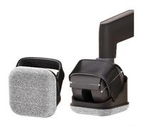 Alanmoship 2 Pack Non Slip Felt Chair Leg Covers Anti Scratch Floor Protectors for Office Home Quiet Movement Brown Gray 6.58x6.98x4.9cm(Gray)