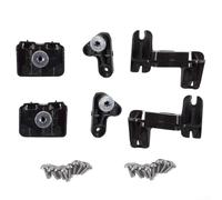 Alanmoship 2 Pairs Headlight Bracket Repair Kit for Mercedes A Class W177 CLA W118, ABS Black Replacement Mounting Set for Front Lamp Fix 2013-2017