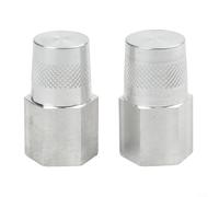 Alanmoship 2 Pcs Battery Conversion Adapter for Car Truck SUV, Aluminium Alloy Positive Negative Terminal with 36mm Height 19mm Hex, Rust Resistant Secure Locking Fitment