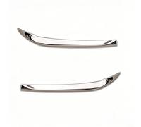 Alanmoship 2 Pcs Stainless Steel Corner Protector Guard for Toyota RAV4 2020-2024 Front Rear Bumper Trim Anti-Scratch Shield Silver Car Styling(Front)