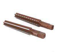 Alanmoship 2-Piece MT1/MT2/MT3/MT4/MT5 for morse Taper Socket Hand Reamer Set with Coarse and Fine Cutting Edge for Alloy Tool Steel Hole Finishing in Workshop or Machine Repair(MT2 Set)