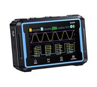 Alanmoship 2C53P Dual-Channel Digital Oscilloscope with 50MHz Bandwidth, Signal Generator and 19999-Count Multimeter, 43in IPS Touchscreen, Portable for Fieldwork and Laboratory Use