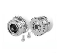 Alanmoship 2Pcs Nickel Plated Extruder Gears Kit for K1 K1 Max K1C Ender-3 V3 for 3D Printer All Metal Filament Drive Wheel Enhanced Durability Improved Performance