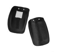 Alanmoship 2pcs Welder Lace-Up Shoe Covers, Heat Insulation Anti-Smash Leather Protectors for Construction and Manufacturing, Black, 12x12cm
