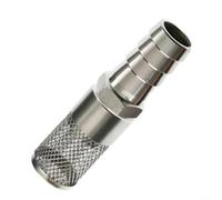 Alanmoship 3/4" Hose Barb, Stainless Steel Pump Fuel Gas Filter Strainer, Stainless Steel 304 Hose Barb Filter For Reliability In Air, Fuel, Water