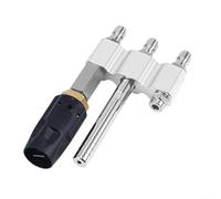 Alanmoship 3-in-1 Stainless Steel Pressure Washer Nozzle With Adjustable 0-60° Spray Patterns And Quick Connect, Long Range Soft Wash Attachment