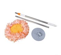 Alanmoship 360° Rotatable Adjustable Cleaning Mop With Telescopic Handle Wet And Dry Triangular Head For Walls Floors Glass And Cars Extendable Reach 78-170cm