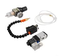 Alanmoship 3L Machine Tool Cooling Sprayer System with Flexible Shaft, Oil Mist Lubrication Pump for CNC Lathe Milling, 24V/110V/220V Solenoid Valve(24V)