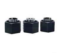 Alanmoship 3Pcs Metal Router Collet Chuck,12.7mm,12.7mm,12Mm for DW621 DW616 DW616M/D/PK DW616P/S/SK DW618 DW618D/M DW618P Router for Milling Machine,Engraving Trimming Wood Cutter,Router