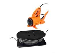 Alanmoship 4.3 Inch Touchscreen Underwater Fish Finder with HD Low-Light Camera, 5000mAh Battery and 360° Adjustable View for Day and Night Fishing in Clear or Turbid Waters(F)