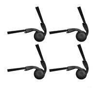 Alanmoship 4/6/8 Pcs Side Brush Set for Xiaomi for MIJIA H50 Pro (0V42GL) Robot Cleaner, Sturdy ABS Hub with Nylon Bristles for Deep Edge Care, Easy Install Spare Parts for Household(4pcs)
