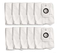 Alanmoship 4L Dust Bag for EZVIZ CS-RA-KIT07 Robot Vacuum, Compatible with CS-RC3 CS-RE4P, 5-Layer Non-Woven Filter for Pet Hair Home Cleaning, White, 4 Pack(10 PACK)