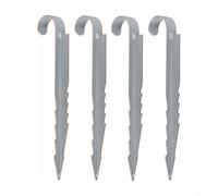 Alanmoship 4PCS Heavy Duty Ground Anchor Kit Galvanised Steel Trench Anchors Outdoor Fixed Ground Nails For Swing Sets, Garden Structures And Securing Pool Covers