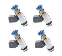 Alanmoship 4Pcs Original Fuel Injector Set 8201036397 For Renault 2007-2023 Duster 2007-2018 Car Engine Replacement Parts Metal