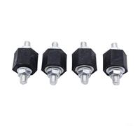 Alanmoship 4X Rubber Buffer Pads with Nuts, for Galaxy for SHARAN T4, Intercooler Mount & Fuel Pump Silent Block, Replaces OEM 191201256 N191201256, Black