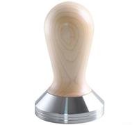 Alanmoship 51/53/58mm Coffee Press with Stainless Steel Base and Wooden Handle, Espresso Tamper Tool for Italian Style Brewing at Home, Café or Travel, Red or Yellow(51mm yellow)