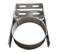 Alanmoship 6 Inch Adjustable Stainless Steel Chimney Pipe Holder For 150Mm Flue Bracket Clamp, Secure Wall Support For Fireplace, Wood Stove And Boiler Installation(150 short)
